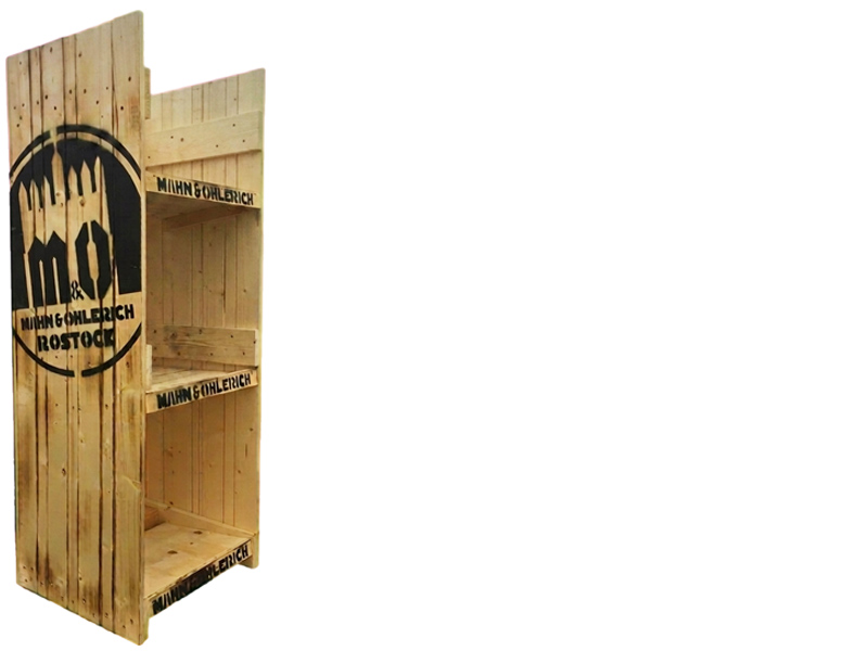 Bierkastenregal Holz – Brauereimöbel & Gastromöbel mit Markeninszenierung