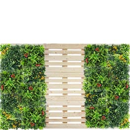 Messewand Holzwand  Pflanzwand mieten