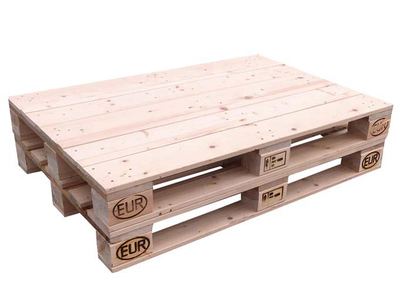 Loungetisch aus Europalette zum Mieten – niedriger Couchtisch im Palettenstil für Eventbereiche