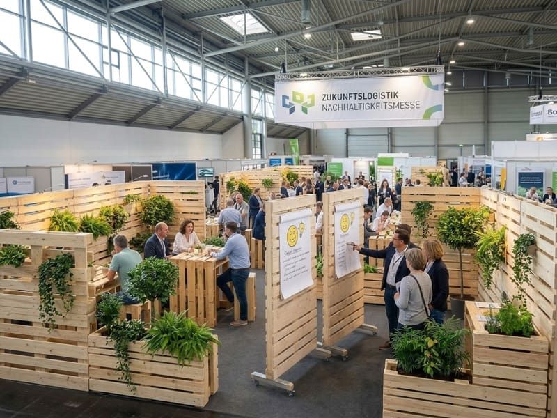 Messewände aus Holz mieten – Trennwände und Pflanzwände auf einer Nachhaltigkeitsmesse